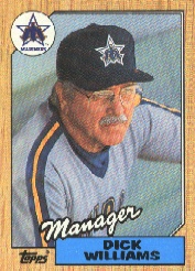 1987 Topps Baseball Cards      418     Dick Williams MG